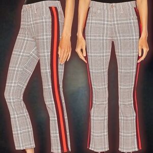 NWOT MOTHER Denim ‘The Insider Ankle’ Cropped Flare Jeans in “Plum / Pink” Sz 26